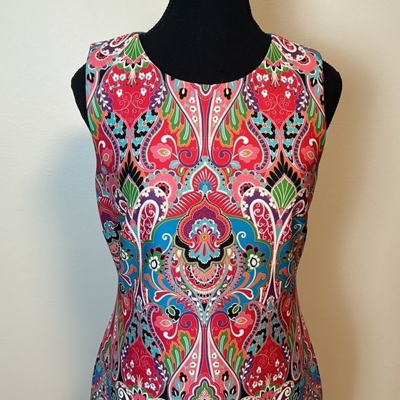 Tommy Hilfiger Bolero Paisley Jersey Dress Sz 4 - Picture 3 of 8